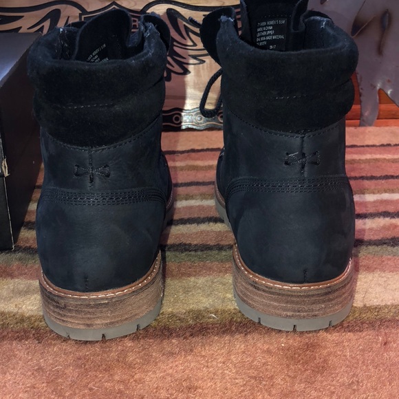 Black leather booties sz. 9.5 - Picture 3 of 8